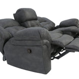 Haygen Charcoal Reclining Sofa